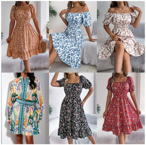 Liquidación 2025 Vestido Elegante para Mujer Fabricante Mayorista Estilos de Vestidos Casuales para Mujer Entrega Aleatoria - Product Image 1