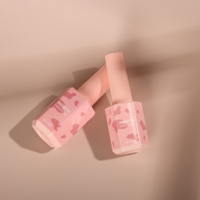 Flacon vide pour vernis gel 10ml 18ml en verre hexagonal avec bouchon et pinceau, personnalisable OEM/ODM, pour gel UV - Vente chaude