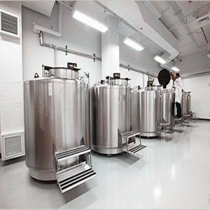 Stockage en phase vapeur LN2 Cylindre YDD-1800-635R 1800L Conteneur azote liquide Protéger avec établi - Product Image 5