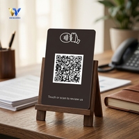 Tarjeta de Visita NFC de PVC Impermeable, Tarjeta Inteligente Programable de 13.56MHz para Pagos y Membresías con Compartición de Contacto Digital
