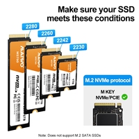 Station d'accueil SSD NVMe M.2 4 baies sans outil Lecteur à semi-conducteurs M2 Matériel informatique Boîtier en plastique Copieur Clone Duplicateur