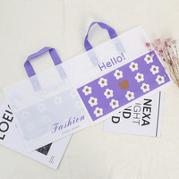Sac en plastique LDPE recyclable avec poignée en boucle, emballage commercial, sac fourre-tout pour petites entreprises, impression offset personnalisée, sac cadeau personnalisé