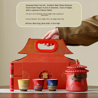 Service à thé chinois créatif de la Cité interdite de Chine, souvenir touristique de Pékin, cadeau commémoratif pratique haut de gamme pour l'étranger