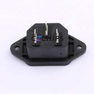 RT-C14-C0B-AA AC Power Connector Through hole Component (THT) Connector IEC 320-C14 1 3 Panel Mount - Product Image 2