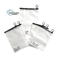 Sacs en polyéthylène GRS personnalisés avec fermeture éclair refermable pour vêtements, sweats à capuche, t-shirts et maillots de bain – Sacs en plastique dépoli noir avec fermeture éclair