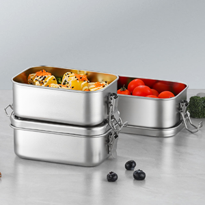 Hot Selling Camping Recycle Eco-friendly 18/8 Vacuum Leak Proof <b>Storage</b> Food Container Custom logo Bento Lunch <b>Box</b> - Product Image 3