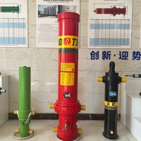 Vérin hydraulique télescopique simple effet 3-5 étapes pour camion benne, en acier 27SiMn, avec joint Hallite, haute qualité