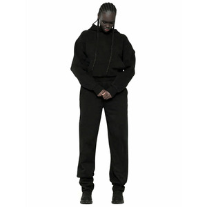 Fabricants de vêtements à capuche Logo personnalisé Hiver Impression numérique Solide Coupe ample Pull en coton Homme Capuche en strass y2k - Product Image 3