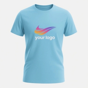 เสื้อยืดผ้าฝ้ายโอเวอร์ไซส์สำหรับผู้ชายเสื้อผ้า100% พิมพ์ลายเรียบสำหรับกีฬาเปล่าทรงสลิมฟิตสำหรับผู้ชายปรับแต่งโลโก้ได้ตามต้องการ - Product Image 2