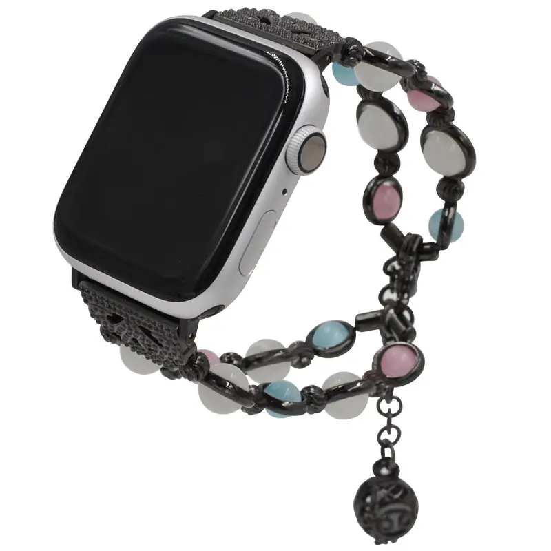 Beads Watch Band For Iwatch, Fashion Ladies Pearl Beads Watch Straps For Apple Watch 38mm42mm, Watch Bracelet For Iphone Watch