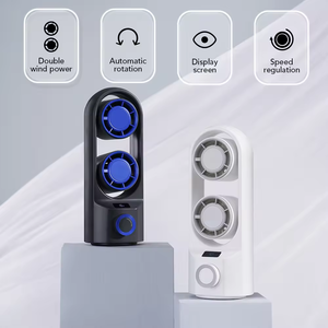 USB çift kafa turbo fan sonsuz hız kontrolü dijital ekran küçük elektrikli fan sıkıştırma döngüsü soğuk fan - Product Image 3