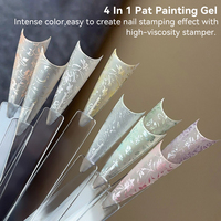 UR SUGAR 7 Series Pearl Shine Gradient Effect Ombre Pat Pat Gel Marque Privée Personnalisée Multi Usage Patting Gel Set pour Nail Art