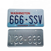 Plaque d'immatriculation personnalisée 6 "x12 USA vierge pour sublimation manteau blanc plaque d'immatriculation de voiture en gros