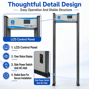 เครื่องตรวจจับโลหะ<span class=keywords><strong>แบบ</strong></span>เดินผ่าน หน้าจอ LCD ขนาด 7 นิ้ว ระบบตรวจจับหลายโซน พร้อ<span class=keywords><strong>ม</strong></span>ระบบแจ้งเตือนและระบุตำแหน่ง สำหรับการคัดกรองผู้เข้าอาคารรัฐบาล - Product Image 4