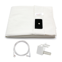 Ensemble de feuilles de mise à la terre en argent 10% King Size feuille de mise à la terre mieux dormir avec notre terre mise à la terre et couverture de sommeil conductrice