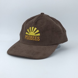 Classic Fashion Plain Custom <b>Corduroy</b> 5 Panel Flat Brim <b>Hat</b> Embroidered Snapback Cap - Product Image 2