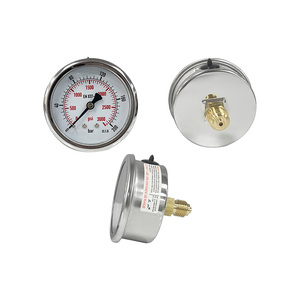 AKS Endüstriyel Ultra Yüksek Basınç Göstergesi 63mm, Bölünmüş Eksenel Tip, 0-200 Bar Aralığı, Hidrolik Testler için BSP Dişli - Product Image 1