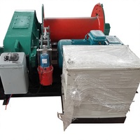 Treuil électrique super grand modèle JM16T à cinq axes, 30-60KW, câble métallique de 400m, frein hydraulique, boîte de vitesses, moment de charge élevé, palan pour l'industrie lourde