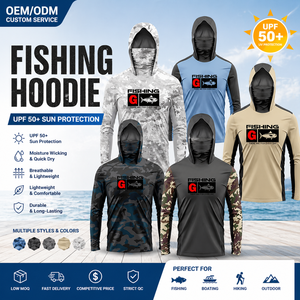 Sudadera <span class=keywords><strong>con</strong></span> Capucha <span class=keywords><strong>para</strong></span> Pesca <span class=keywords><strong>de</strong></span> <span class=keywords><strong>Hombre</strong></span> Sublimada Personalizada UPF 50+ Protección Solar UV, <span class=keywords><strong>con</strong></span> Mascarilla Integrada, Ropa <span class=keywords><strong>de</strong></span> <span class=keywords><strong>Manga</strong></span> <span class=keywords><strong>Larga</strong></span> <span class=keywords><strong>de</strong></span> Poliéster - Product Image 1