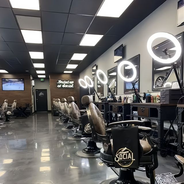 Bi-Color 14/18/21 Inch Led Ring Light 36/45/54 cm Remote Control Ring Light Lamp with Wall Mounted Arm for Barbershop