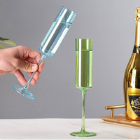 Design vintage Verrerie Verres à vin colorés sculptés Eau potable personnalisée Coupe gobelet à vin champagne