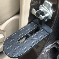 En stock, vente en gros : Marchepied universel pliable pour porte de voiture, en aluminium, réutilisable, accessoires automobiles, noir, marchepied pour barres de toit