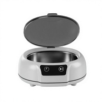 Nettoyeur ultrasonique domestique portable en acier inoxydable 48 kHz avec logo personnalisé, pour lunettes et bijoux, service OEM en gros