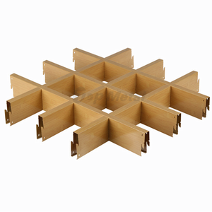 Aluminum Trellis Ceiling Grille Panel Low Price Roof Decorative Tiles Wooden <strong>Metal</strong> Ceilings Interior Ceiling Decoration <strong>Grid</strong> - Product Image 4