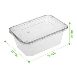 Contenitore per Alimenti in Plastica Trasparente Rettangolare Monouso ZY 750ml per Sushi, Sandwich, <span class=keywords><strong>Hamburger</strong></span> - Product Image 1