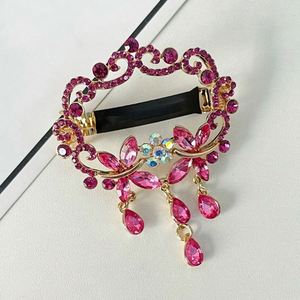 New Design Hollow <b>Spring</b> Hair <b>Clips</b> Retro Alloy Butterfly Tassel Hairpin Colorful Rhinestone Women Hairclip Jewelries - Product Image 1
