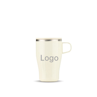 Mug isotherme réutilisable en acier inoxydable SUS304 avec poignée pour la maison, le bureau, la voiture et les voyages
