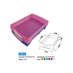 Plateau de travail optique en plastique River étui de RTB-1Turnover 244x170x45mm plateau pour objectifs et cadres de toutes tailles - Product Image 1