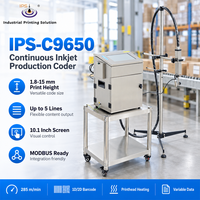 Imprimante jet d'encre à code-barres IPS-C9650, machine de codage CIJ, imprimante jet d'encre continu, code-barres 1D 2D, intégration industrielle Modbus