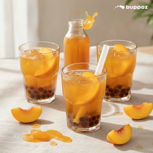 <b>Peach</b> Fruit <b>Syrup</b> 5kg Bottle Taiwan Fruit Flavor <b>Syrup</b> for <b>Iced</b> <b>Tea</b> Soda Cocktail Bar 4 Bottles per Carton - Product Image 5