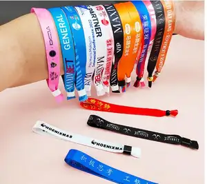 Pulseira de tecido de sublimação para festa de casamento, pulseira personalizada com transferência de calor