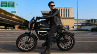 Exportation transfrontalière Moto tout-terrain électrique HIMOTO Black Warrior 48V 3000W avec moteur avant, autonomie de 70-140 km