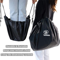 Grand tapis à langer imperméable pour la plongée sous-marine et sac de transport pour le stockage à sec avec cordon de serrage