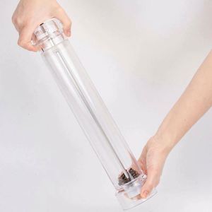 Acrylic Transparent Manual Salt and <b>Pepper</b> Mill/<b>Pepper</b> <b>Grinder</b>/Spice Shaker 100ml Ceramic Core Extra Tall - Product Image 5