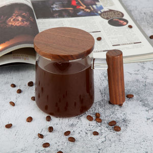 450ml nuovo prodotto trasparente tazza di vetro noce copertura del tè e manico borosilicato tazza di tè tazza di caffè tazza da tè - Product Image 6