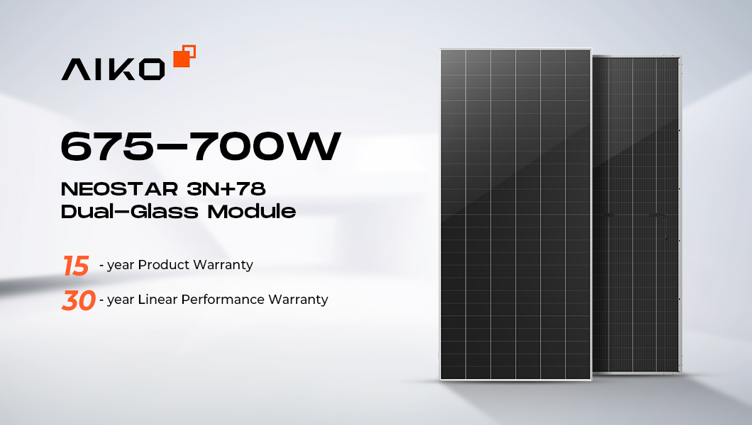 Aiko Solar Panel N Type 700W - High-Efficiency Monocrystalline