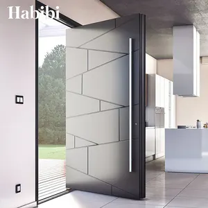 Avustralya özel ev lüks tasarım giriş ön siyah giriş çelik güvenlik kapısı
