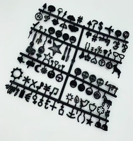 Lettres en plastique pour tableau de lettres en feutre pour la décoration de la maison, vente en gros