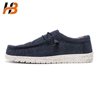 Mocassins en cuir de haute qualité Hebo, chaussures mocassins pour hommes, chaussures décontractées en toile à semelle souple, fabricant, mocassins pour hommes personnalisés
