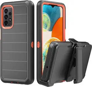 Heavy Duty Rugged Belt Clip Mobile Phone <strong>Case</strong> for Samsung Galaxy A23 5G&amp;4G A05S A14 A15 A35 A55 <strong>Robot</strong> <strong>Defender</strong> Phone Cover - Product Image 1