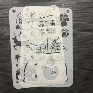 Hot Sell PET Plastic Drawing Toys Journal <b>Stencil</b> Set for Kids - Product Image 1