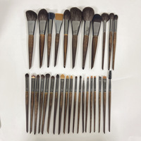Ensemble de 30 pinceaux de maquillage vegan professionnels de haute qualité, prêt à être expédié, très populaire, dans un étui