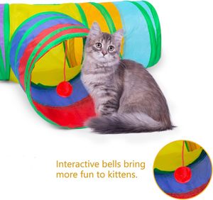 Túnel Plegable para Gatos, Casa de Juegos Portátil para Mascotas, Túnel para Cachorros, para Perros Pequeños, Corralito Transpirable para Mascotas, Juguete para Gatos de Interior y Exterior - Product Image 6
