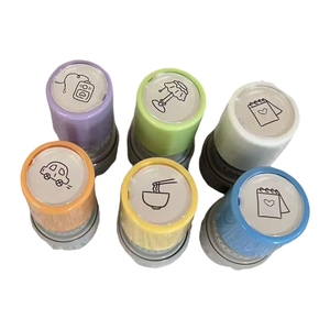 Hot Sale Round Logo Atomic <strong>Stamp</strong> Custom Logo Personalized Self Inking Round <strong>Teacher</strong> Office Use Pastel Flash <strong>Stamps</strong> - Product Image 1