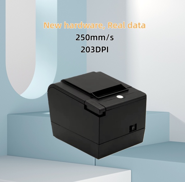 Custom Receipt POS Printer for 80mm USB and LAN Desktop Thermal Bill Ticket Printer 180mm/s in Stock with Automatic Cutter