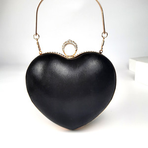 New Heart <strong>Bag</strong> Ladies Tassel <strong>Clutch</strong> Cheongsam Wedding <strong>Peach</strong> Heart Dinner <strong>Bag</strong> - Product Image 4